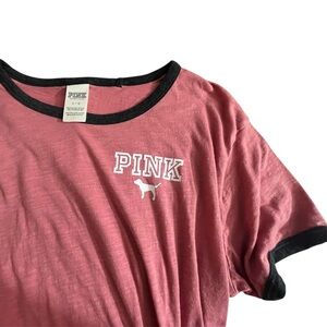 Victoria’s Secret PINK Short Sleeve Tee Pink Large